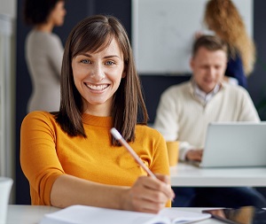 Woman at school