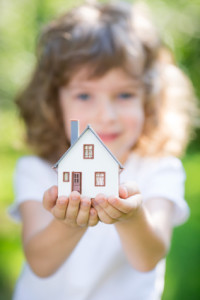 Child with house