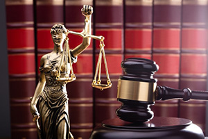 lady justice and gavel