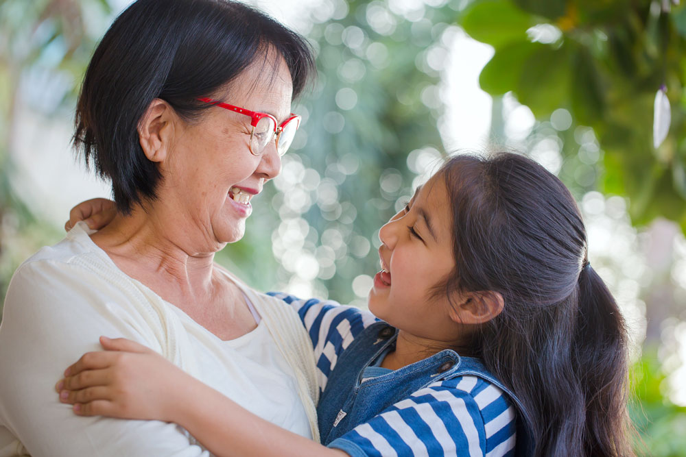 Kinship Grandmother With Child