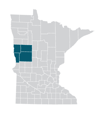 Map of Moorhead Fergus Falls Area