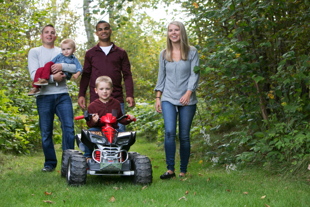 Host homes family supporting an individual 