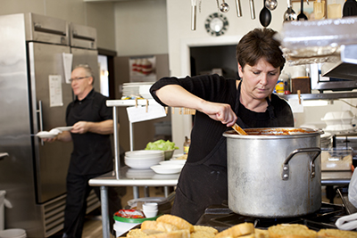 Woman cooking 