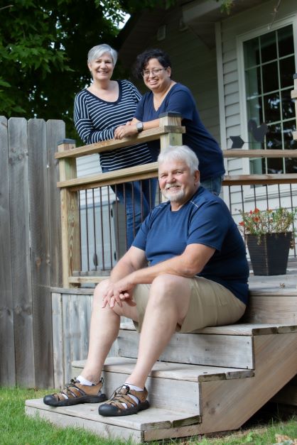 Rosa, Janet and Ron.