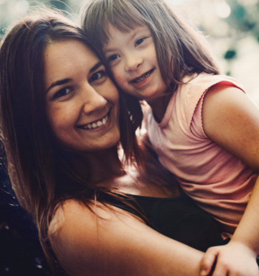 Caregiver with child