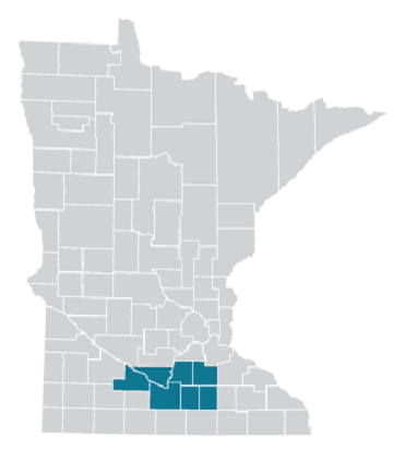 Map of Mankato area