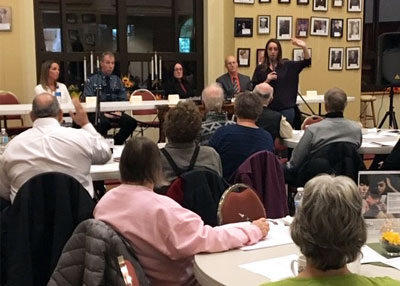 Meeting with a panel discussion