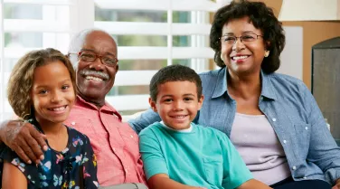 family smiling